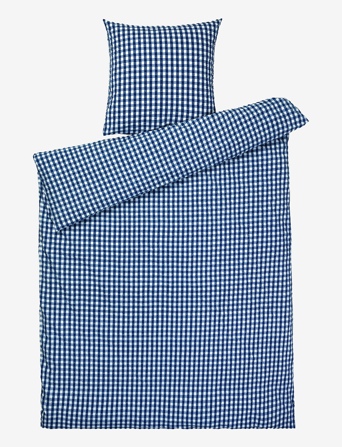 Juna - Bæk&Bølge Påslakanset / 150x210 cm SE - köp efter pris - dark blue/white - 0