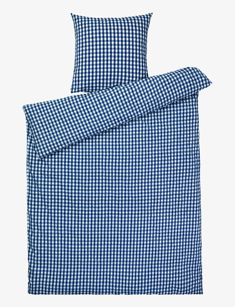 Juna - Bæk&Bølge Påslakanset / 150x210 cm SE - köp efter pris - dark blue/white - 0