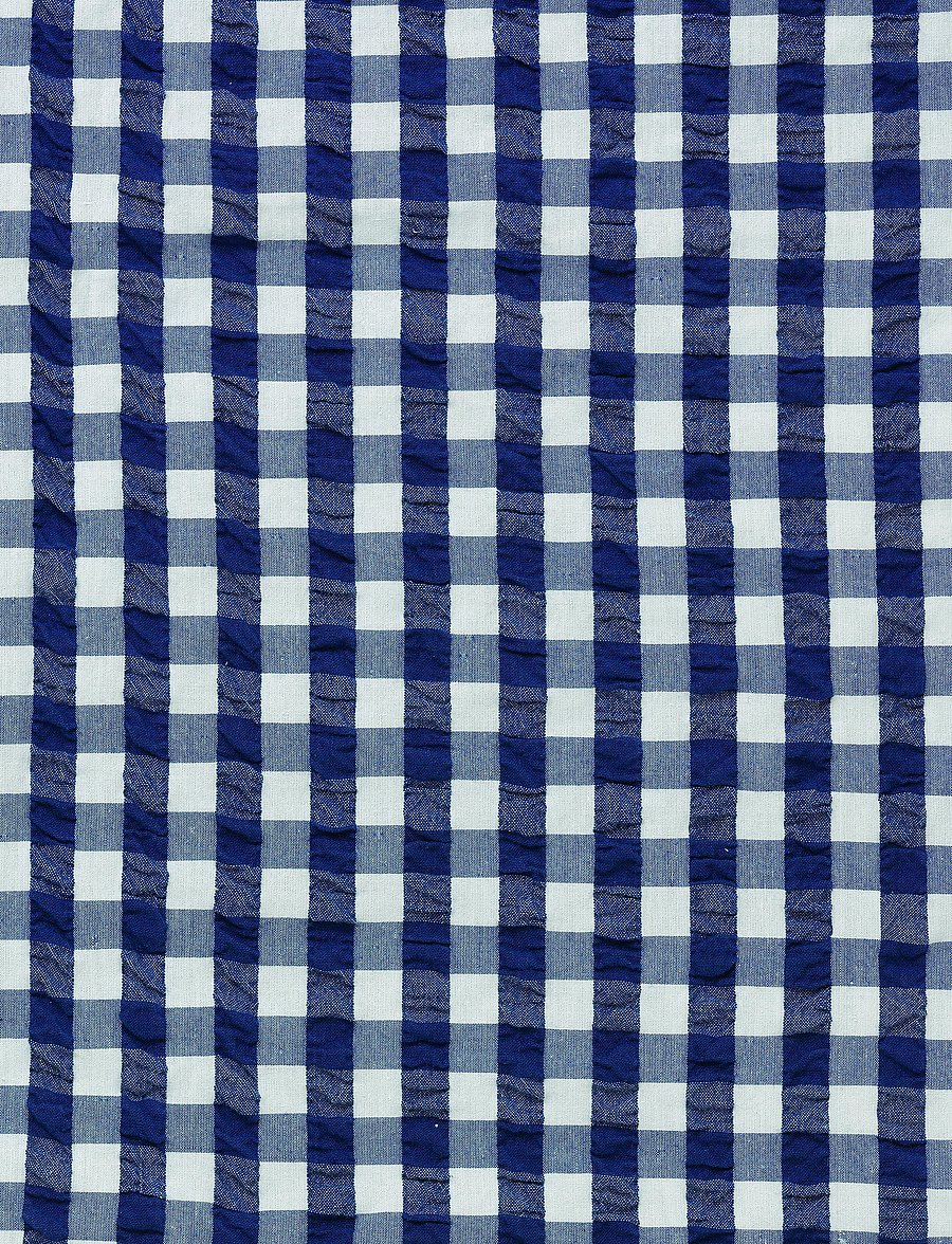Juna - Bæk&Bølge Påslakanset / 220x220 cm SE - påslakanset - dark blue/white - 2