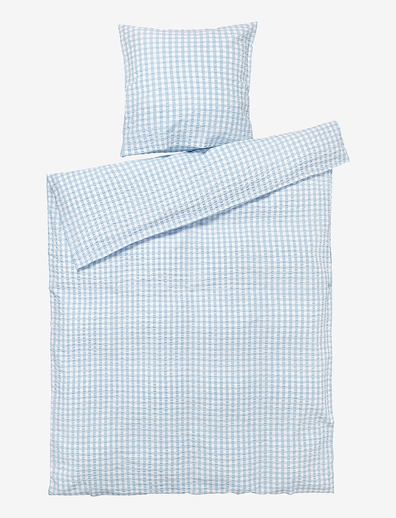 Juna - Bæk&Bølge Sengetøj / 140x200 cm DK - sengetøj - light blue/white - 0