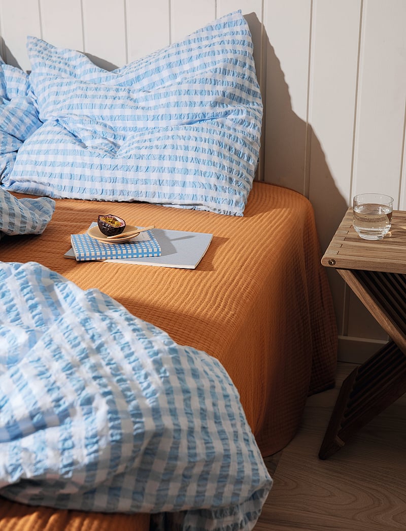 Juna - Bæk&Bølge Sengetøj / 140x200 cm DK - sengetøj - light blue/white - 4