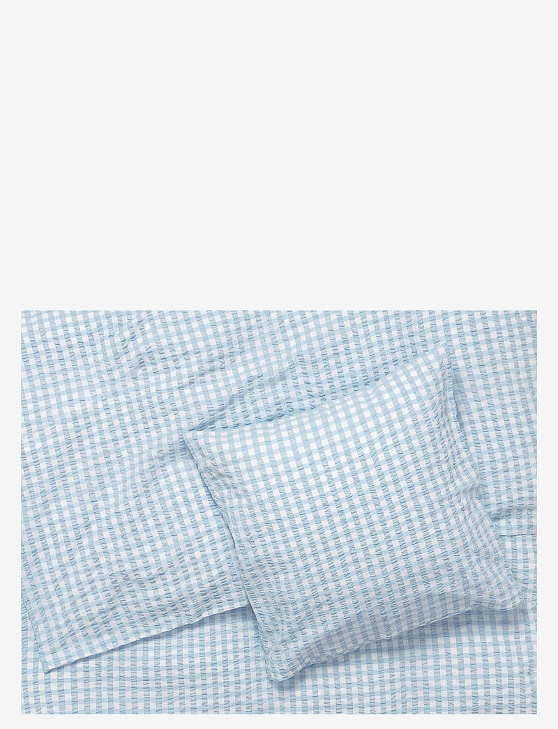 Juna - Bæk&Bølge Sengetøj / 140x200 cm DK - sengetøj - light blue/white - 2