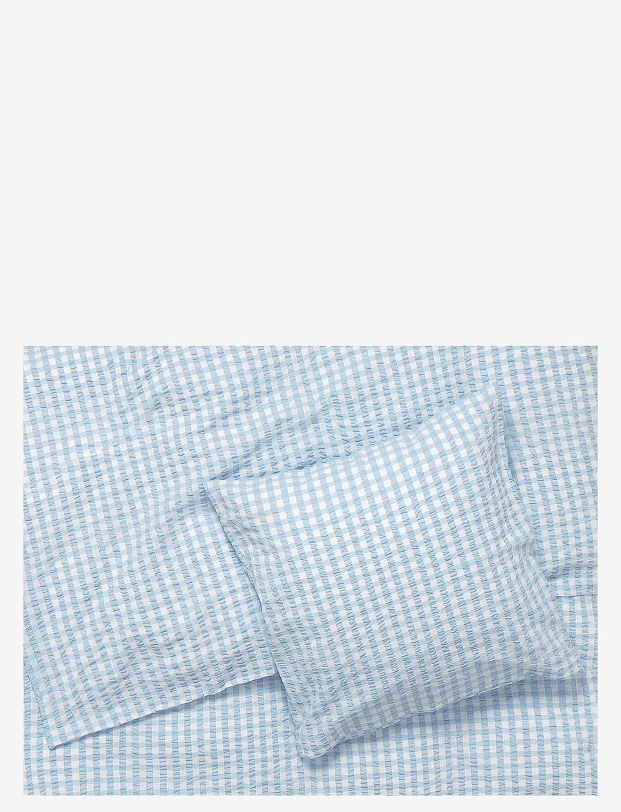 Juna - Bæk&Bølge Sengetøj / 140x200 cm DK - sengesæt - light blue/white - 3