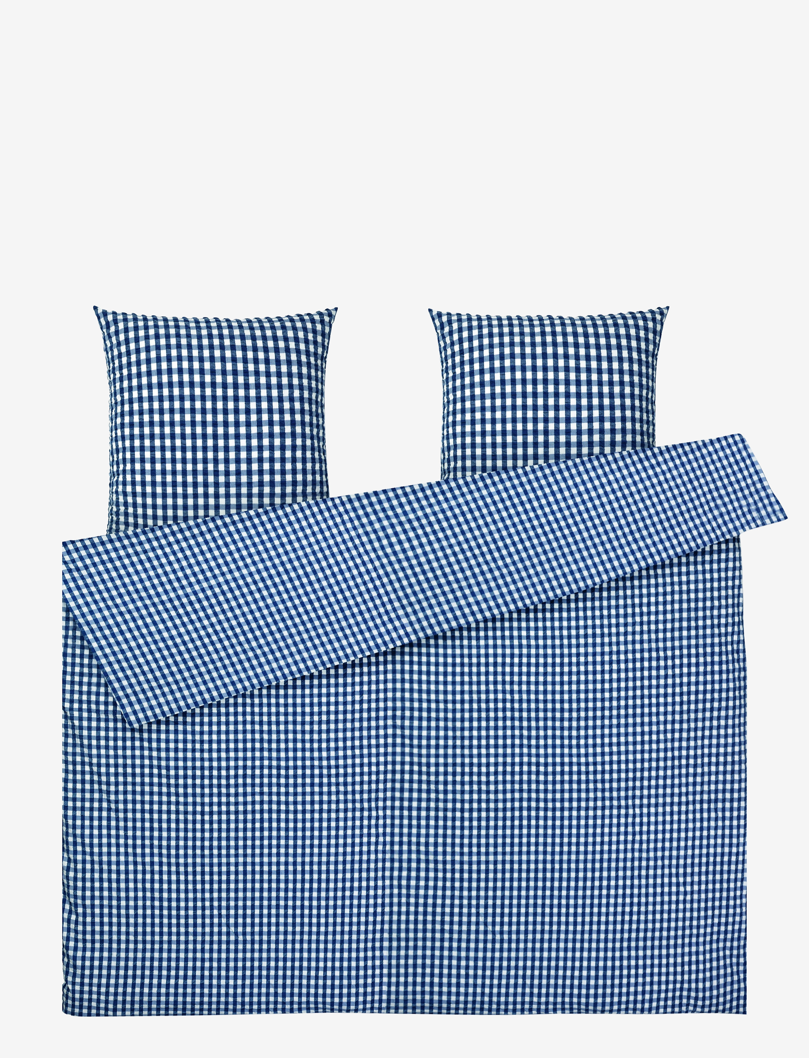 Juna Bæk&Bølge Sengetøj  / 200x220 cm DK - Soveværelse tekstiler - DARK BLUE/WHITE / blue