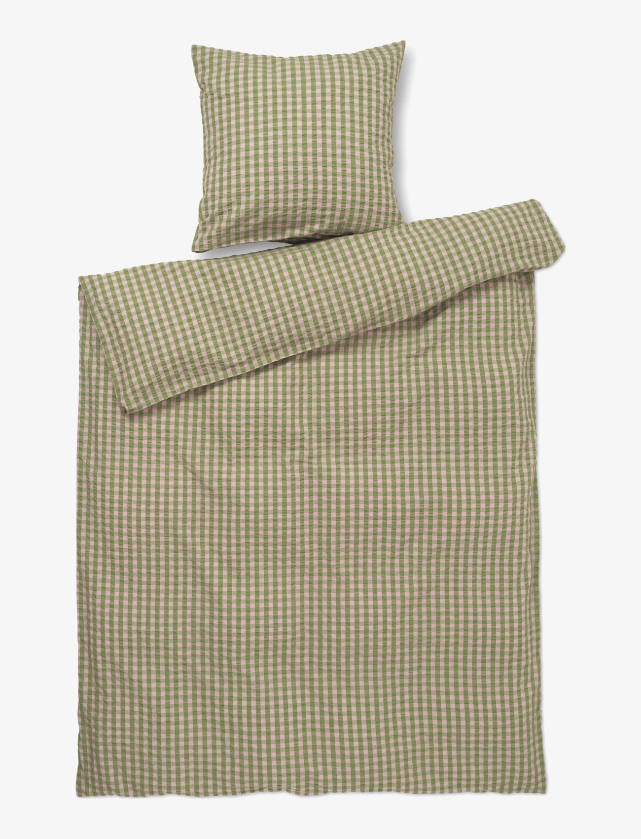 Juna Bæk&Bølge Sengetøj  / 140x200 cm DK - Soveværelse tekstiler - GREEN/SOFT PINK / green