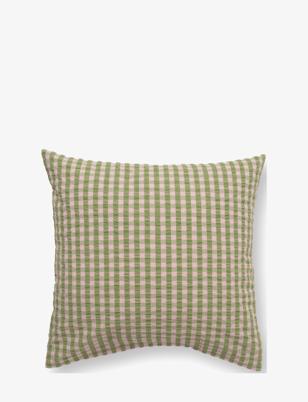 Juna Bæk&Bølge Pudebetræk 63x60 cm grøn/soft pink DK - Tekstiler - GREEN/SOFT PINK / green