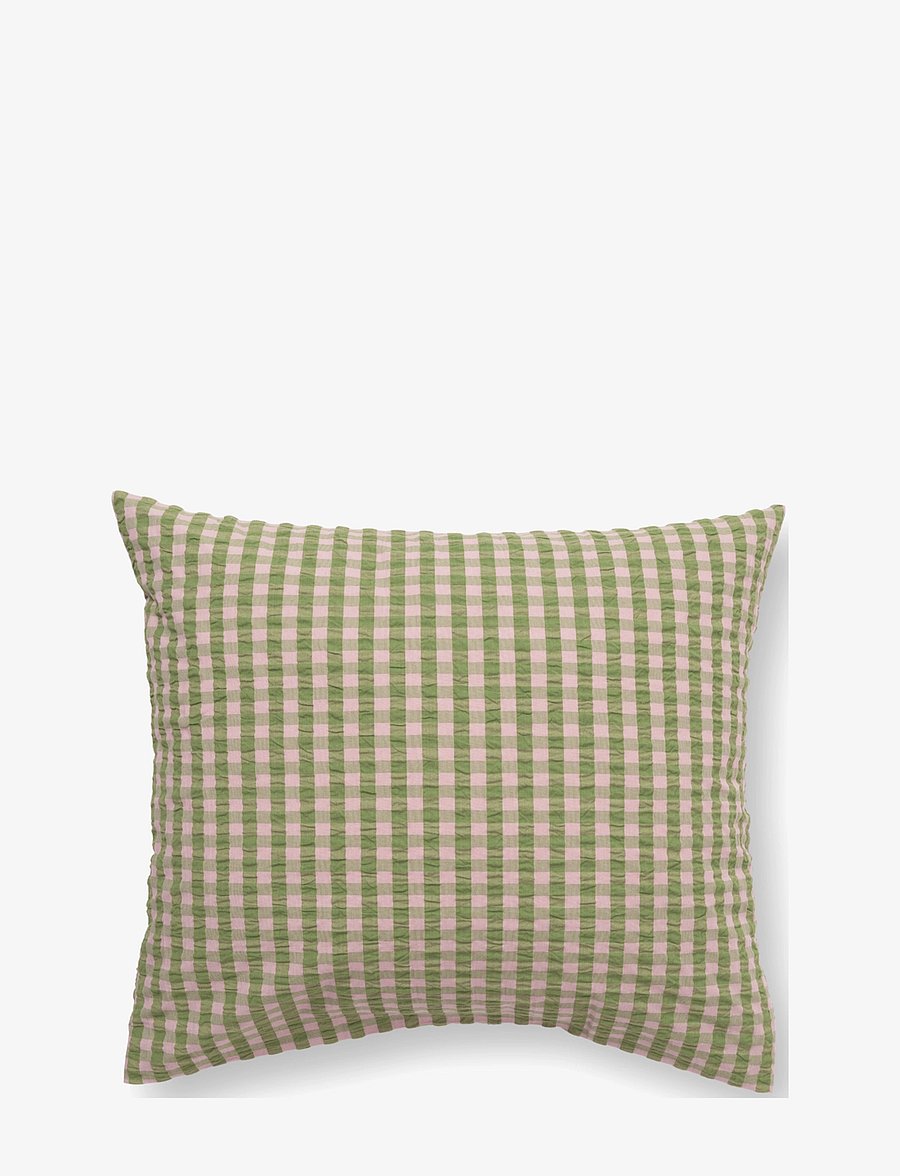 Juna - Bæk&Bølge Pillowcase 60x50 cm green/soft pink SE - padjapüürid - green/soft pink - 1