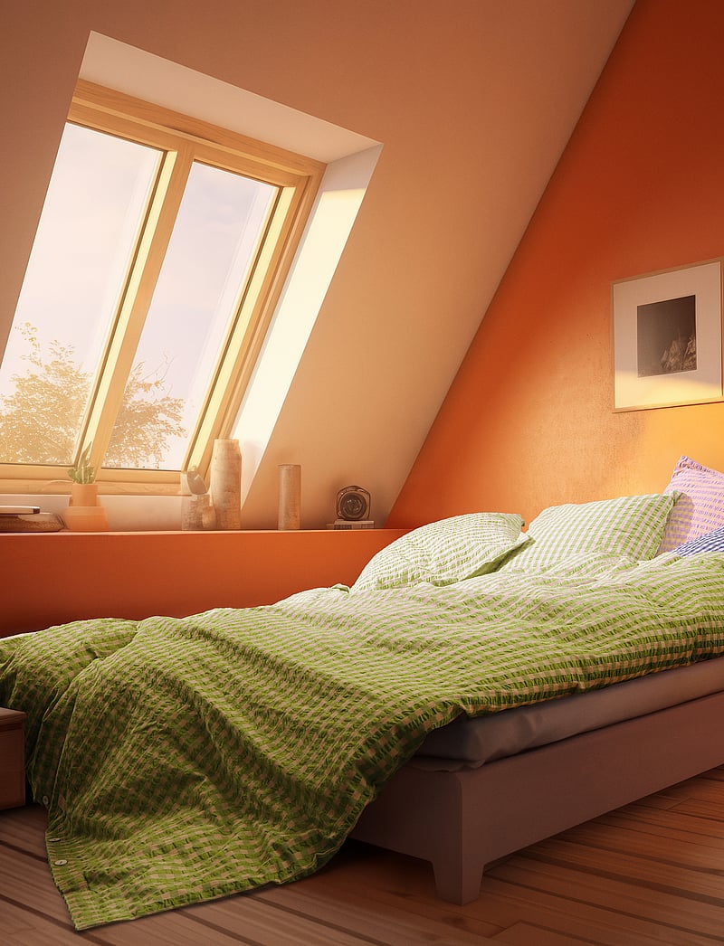 Juna - Bæk&Bølge Örngott 60x50 cm grön/ljus rosa SE - sängkläder - green/soft pink - 2