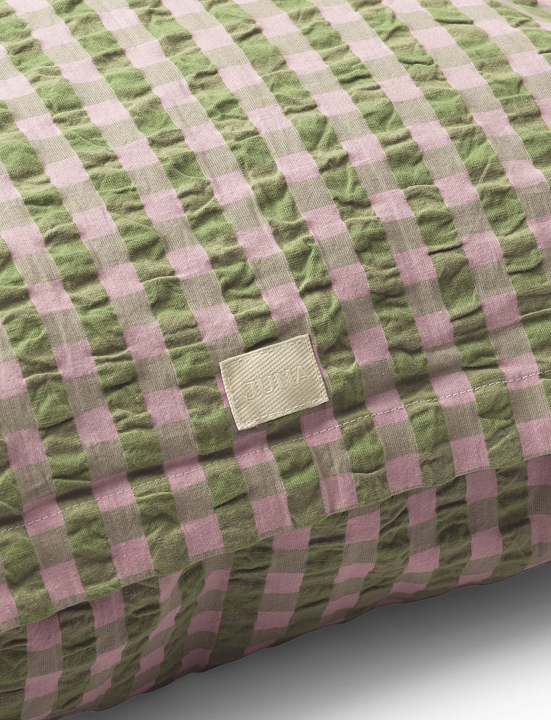 Juna - Bæk&Bølge Örngott 60x50 cm grön/ljus rosa SE - sängkläder - green/soft pink - 3