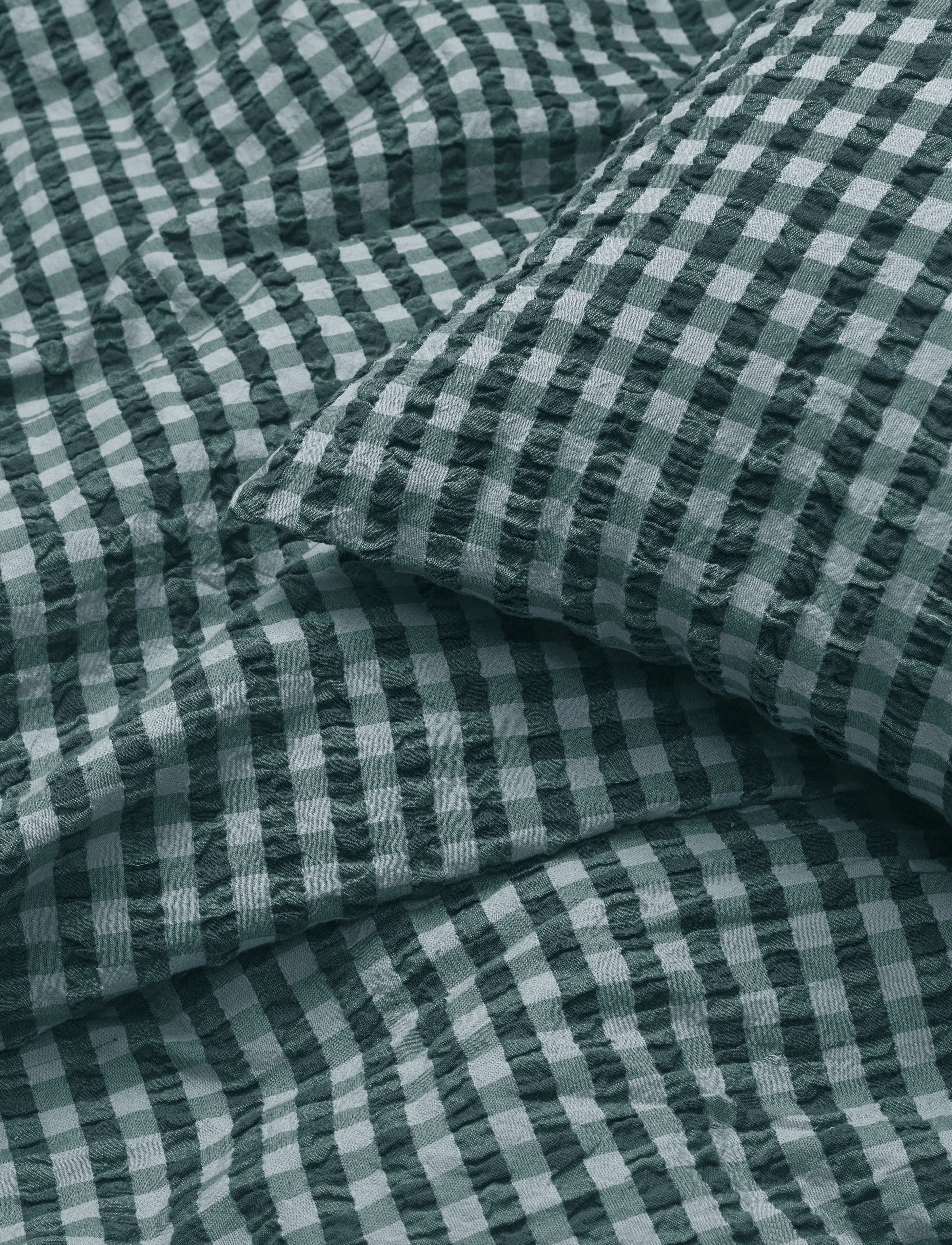 Juna Bæk&Bølge Sengetøj 200X220 cm Grøn/Lys Blå Dk, 200X220 cm 63X60 cm, Blue, Sengetekstiler > Sengesæt, Unisex