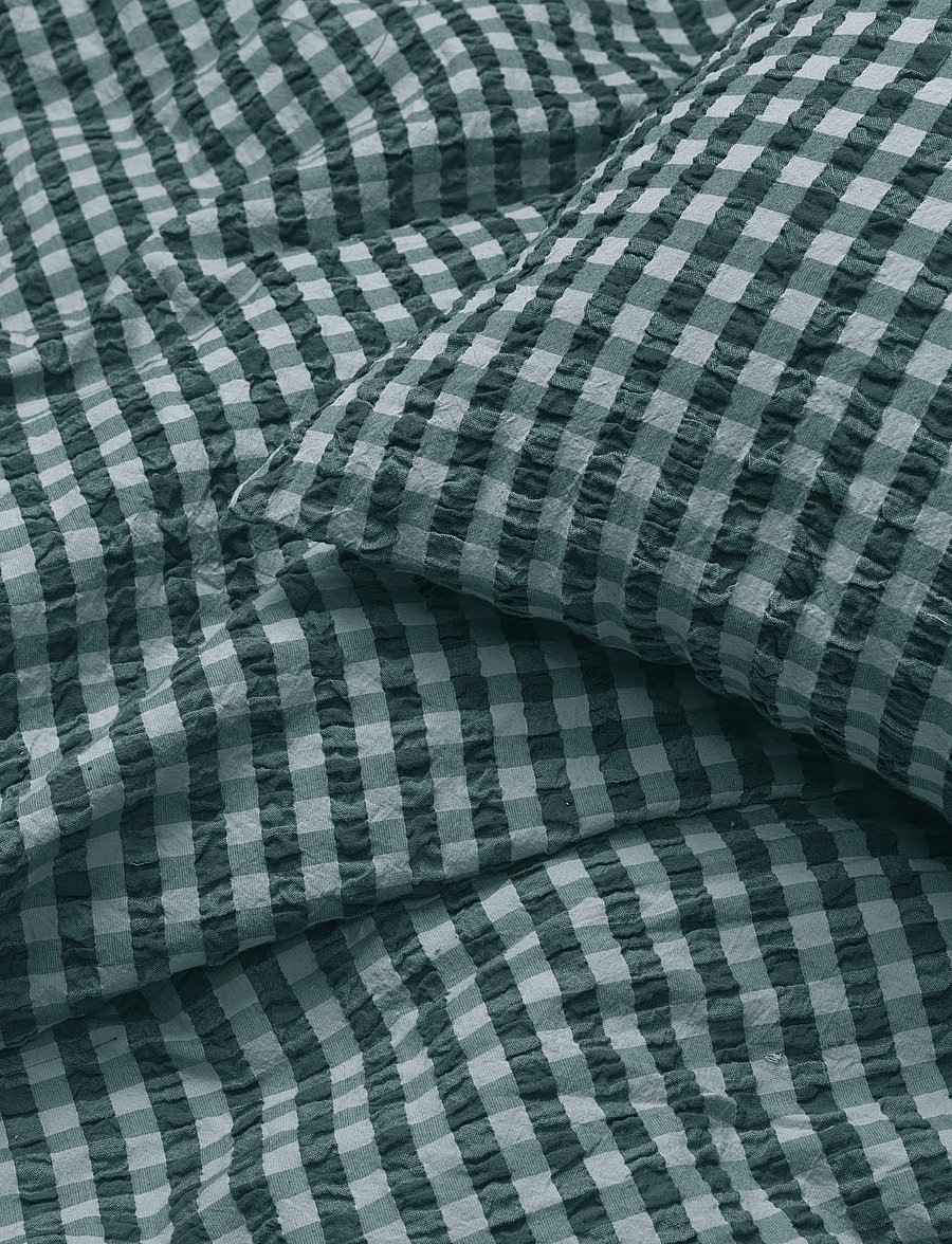 Juna - Bæk&Bølge Bed linen 150x210 cm green/light blue SE - voodiriiete komplektid - green/light blue - 0