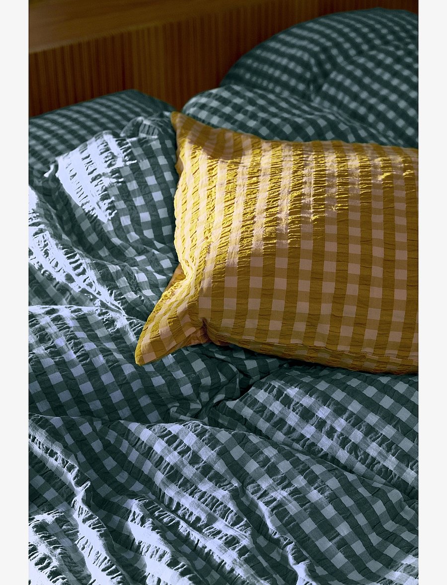 Juna - Bæk&Bølge Bed linen 220x220 cm green/light blue SE - voodiriiete komplektid - green/light blue - 5