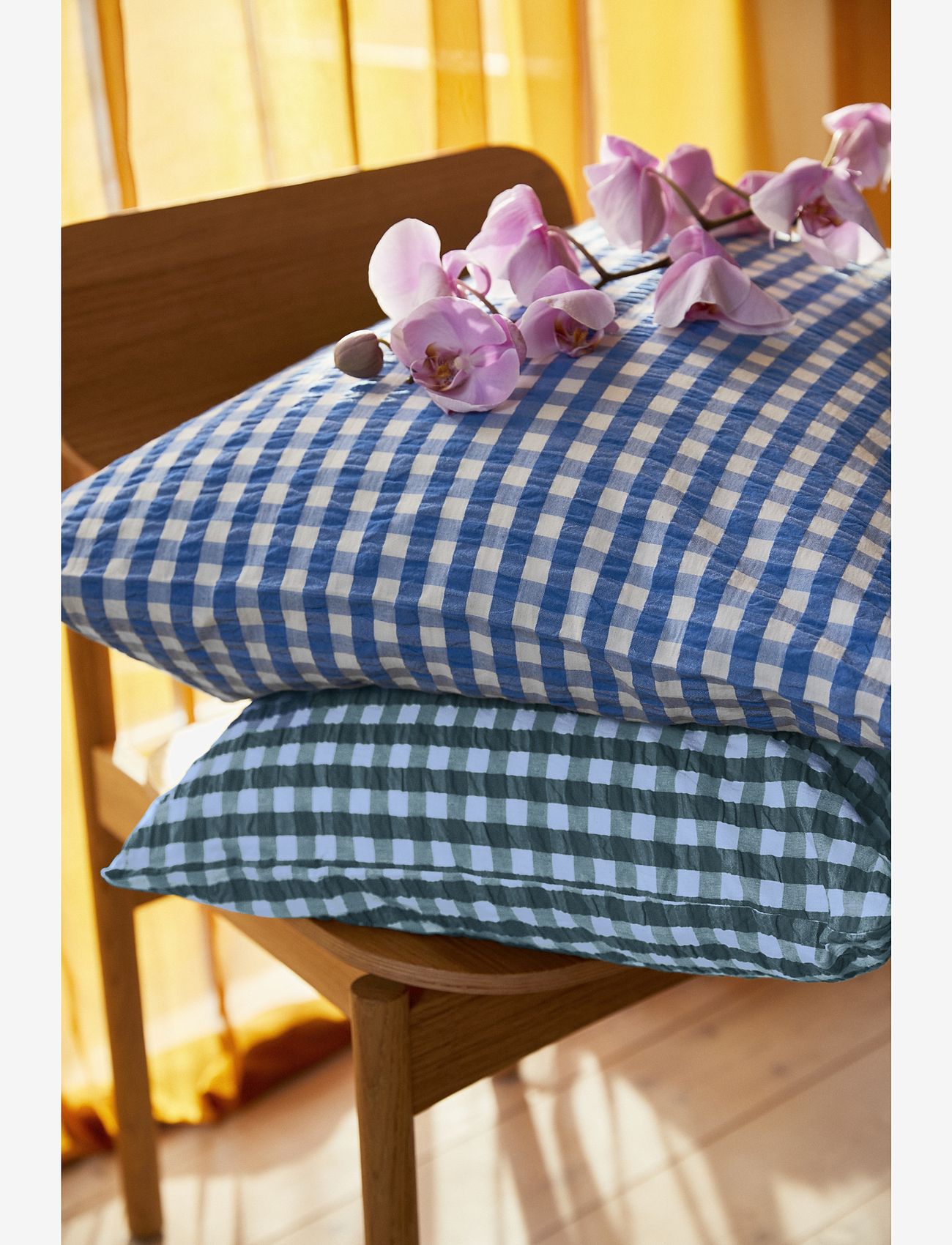 Juna - Bæk&Bølge Pillowcase 60x50 cm green/light blue SE - vooditekstiilid - green/light blue - 3