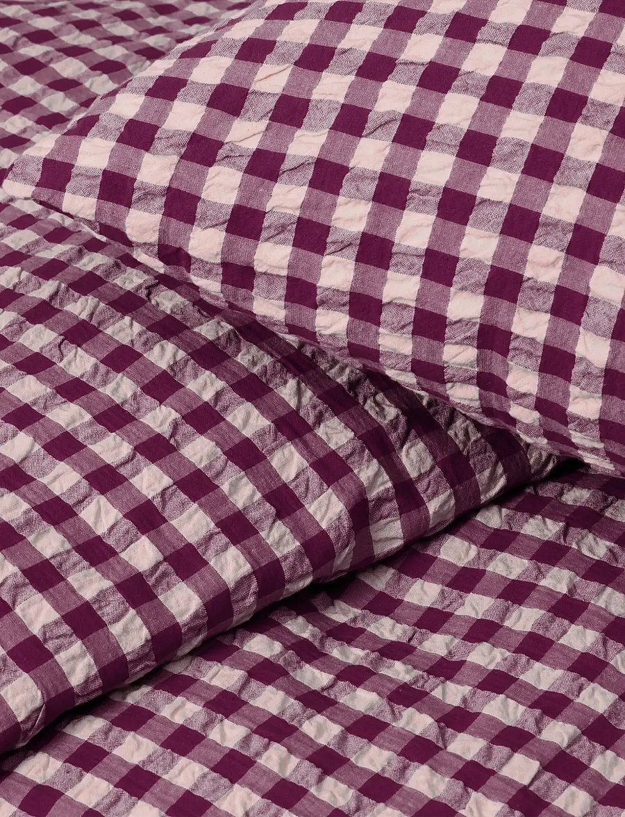 Juna - Bæk&Bølge Sengetøj 140x220 cm blomme/rosa DK - sengesæt - plum/rose - 3