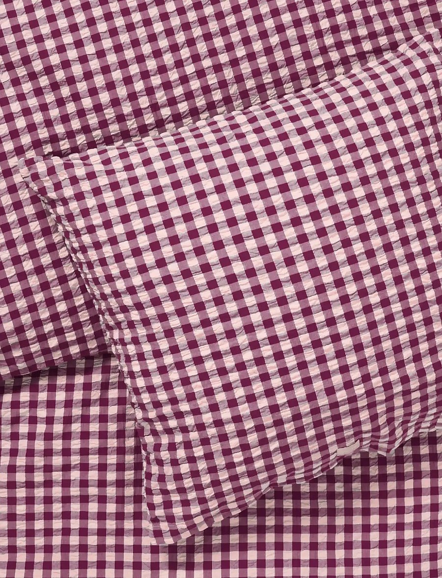 Juna - Bæk&Bølge Bed linen 200x220 cm plum/rose DK - rúmföt - plum/rose - 3