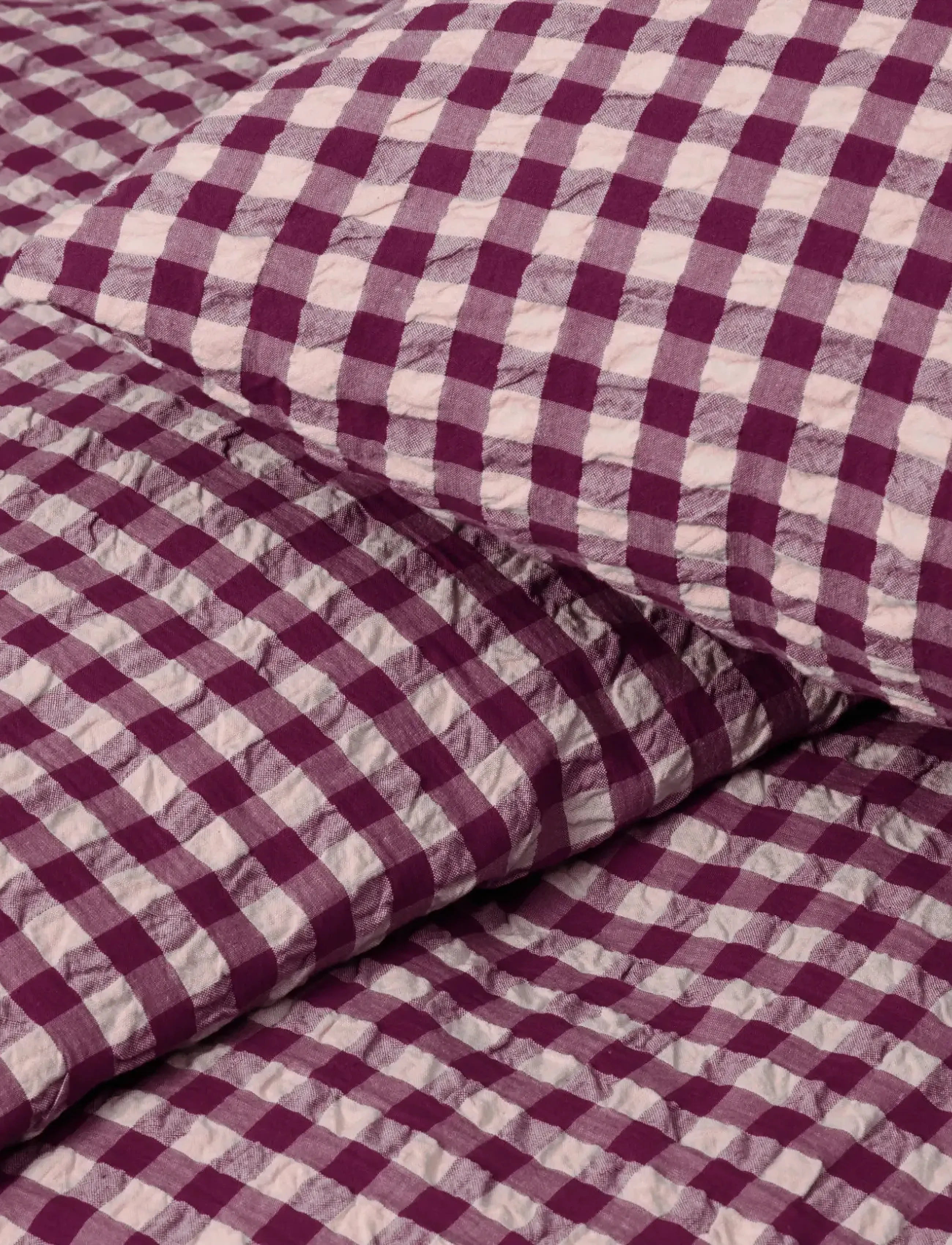 Juna - Bæk&Bølge Bed linen 200x220 cm plum/rose DK - rúmföt - plum/rose - 4