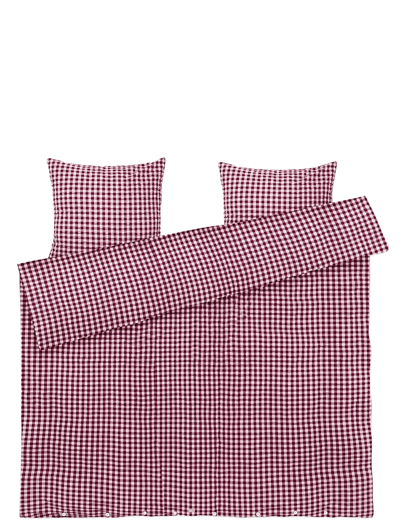 Juna - Bæk&Bølge Påslakanset 220x220 cm plommon/rosa SE - köp efter pris - plum/rose - 0