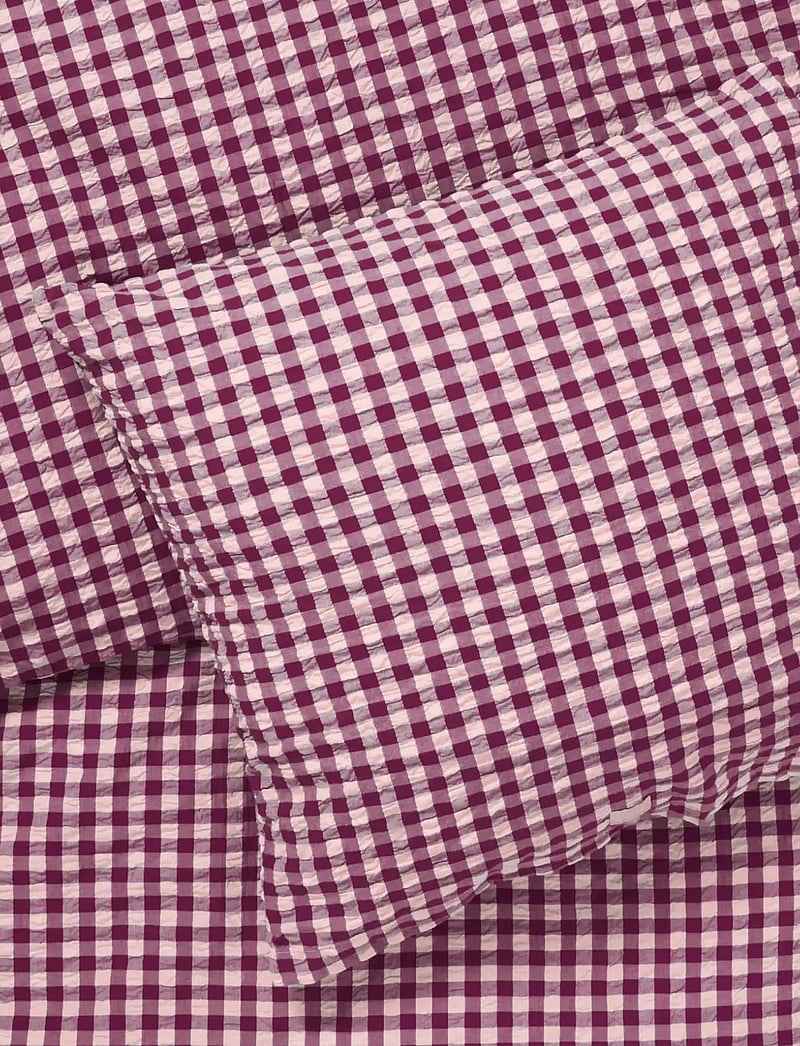 Juna - Bæk&Bølge Påslakanset 220x220 cm plommon/rosa SE - köp efter pris - plum/rose - 3