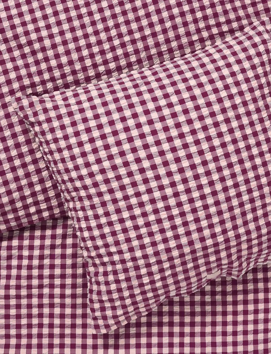 Juna - Bæk&Bølge Bed linen 220x220 cm plum/rose SE - bedsets - plum/rose - 3