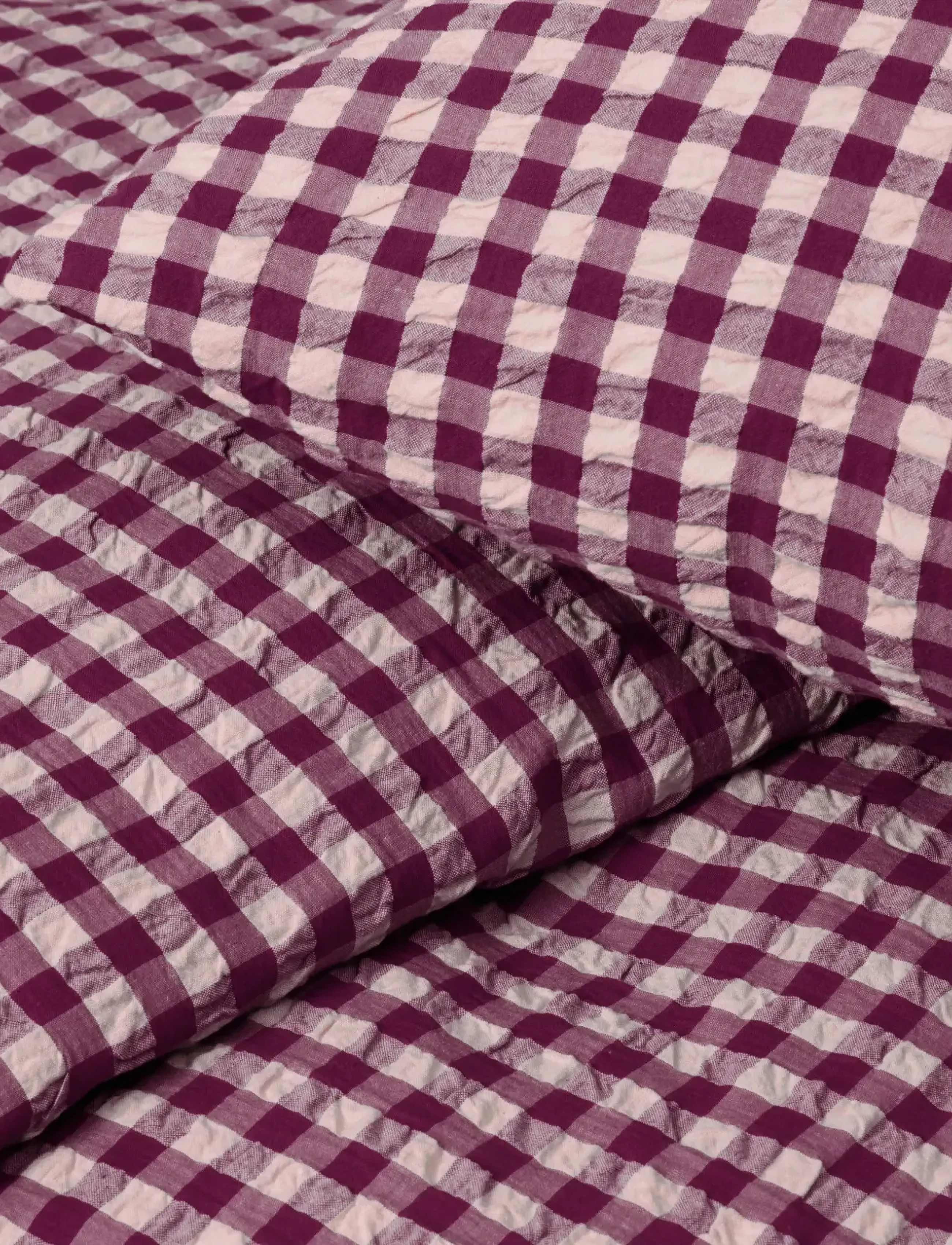 Juna - Bæk&Bølge Bed linen 220x220 cm plum/rose SE - bedsets - plum/rose - 4