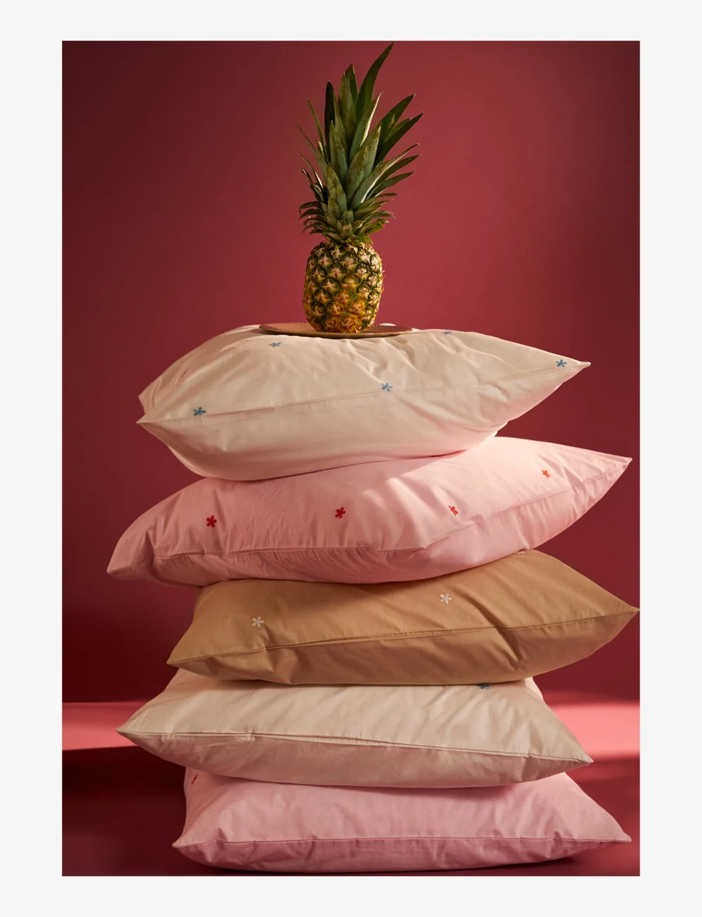 Juna - Daisy Påslakanset 150x210 cm vit/ljusblå SE - köp efter pris - white/light blue - 2