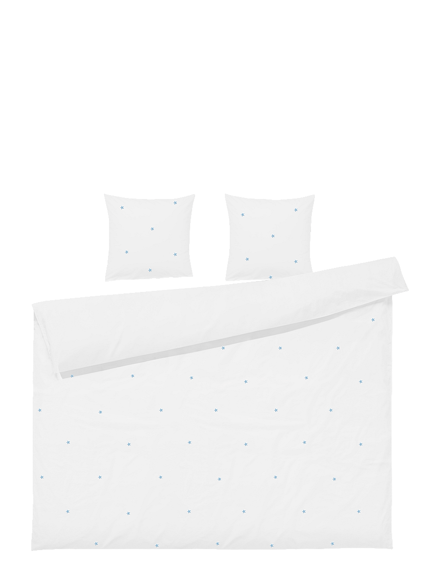 Juna - Daisy Bed linen 220x220 cm white/light blue SE - voodiriiete komplektid - white/light blue - 0