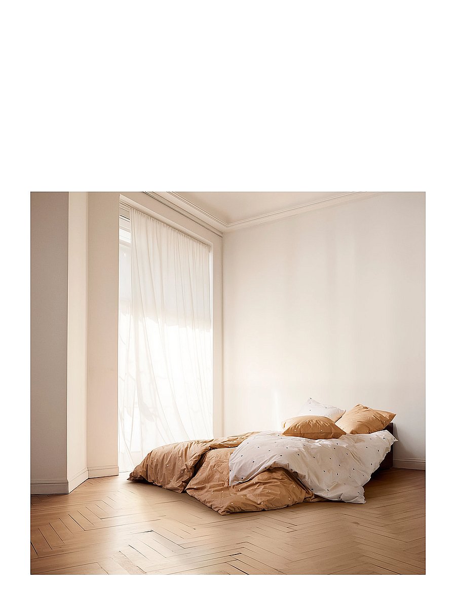 Juna - Daisy Påslakanset 150x210 cm sand/vit SE - påslakanset - sand/white - 3