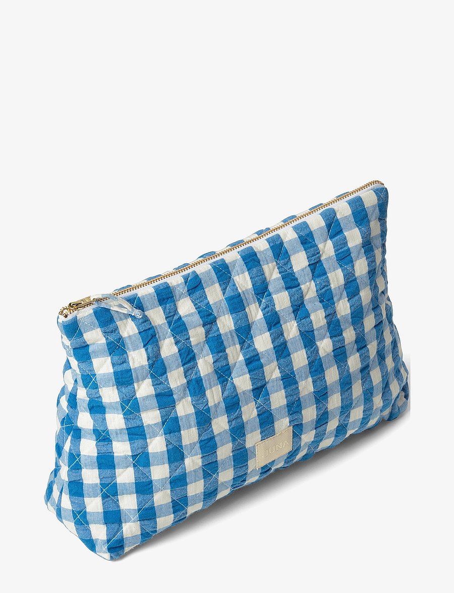 Juna - Bæk&Bølge Karla Toilet bag 30x10x20 cm - blue/birch - 0