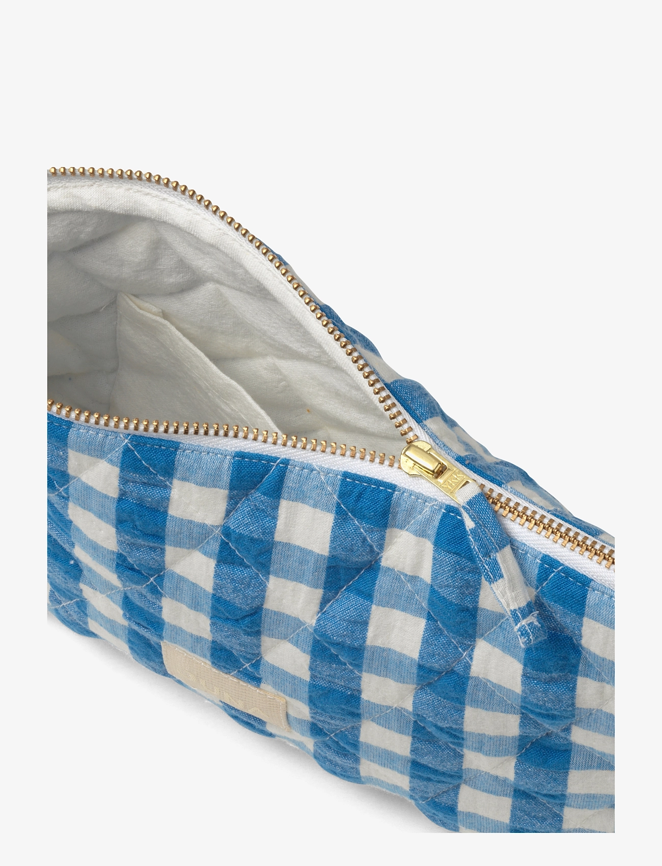 Juna - Bæk&Bølge Nola makeup bag 23x5x15 cm - blue/birch - 1