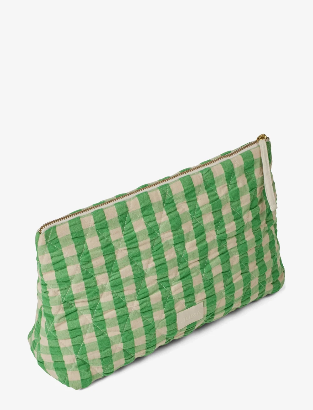 Juna - Bæk&Bølge Karla Toilet bag 30x10x20 cm grön/sand - sminkväskor - green/sand - 1