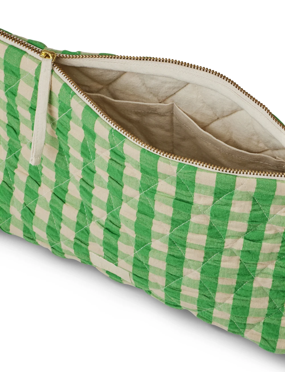 Juna - Bæk&Bølge Karla Toilet bag 30x10x20 cm grön/sand - sminkväskor - green/sand - 2