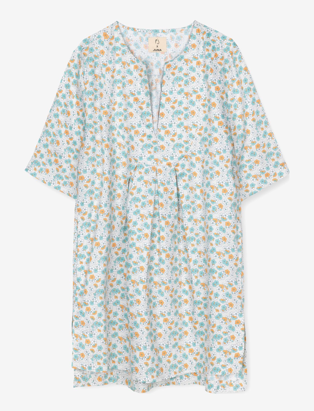 Juna Pleasantly Neel Long Tunic, S/M, Green, Nat- Og Loungewear > Toppe, Dame