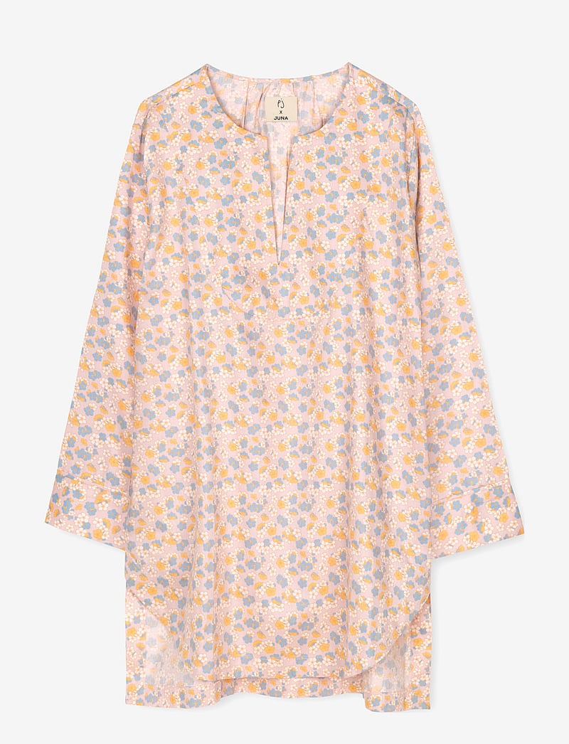 Juna - Pleasantly Gerda dress - nattlinnen - pink - 0