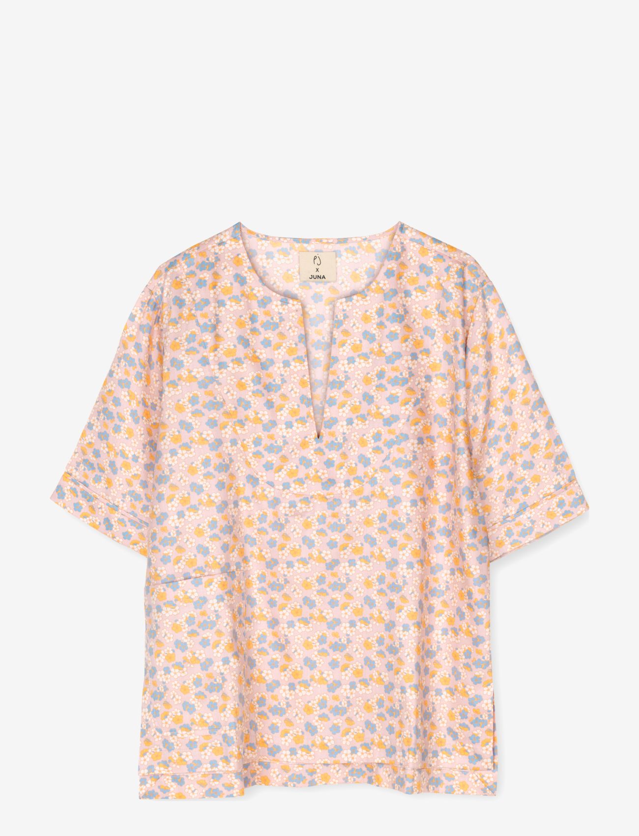 Juna Pleasantly Nina Tunic, M/L, Pink, Nat- Og Loungewear > Toppe, Dame