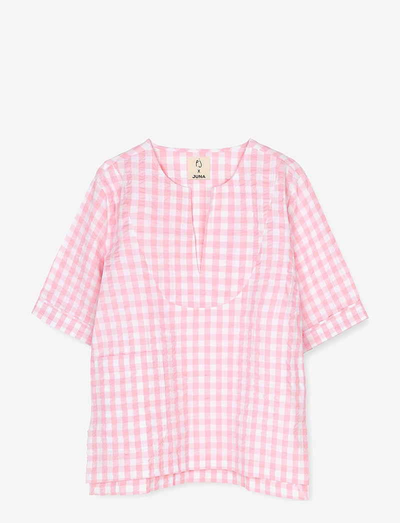 Juna - Bæk&Bølge Nina tunic - oberteile - pink/white - 0