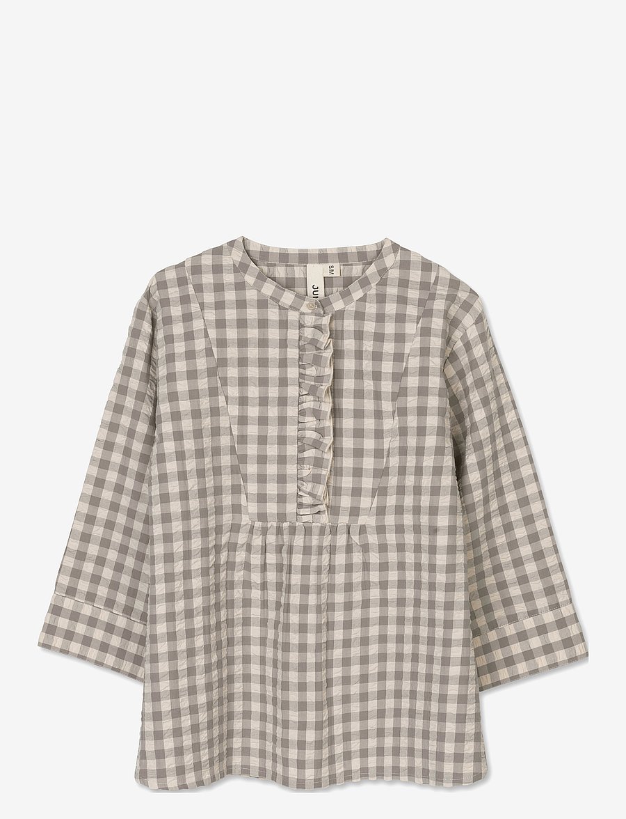 Juna - Bæk&Bølge Irene shirt - topi - grey/birch - 1