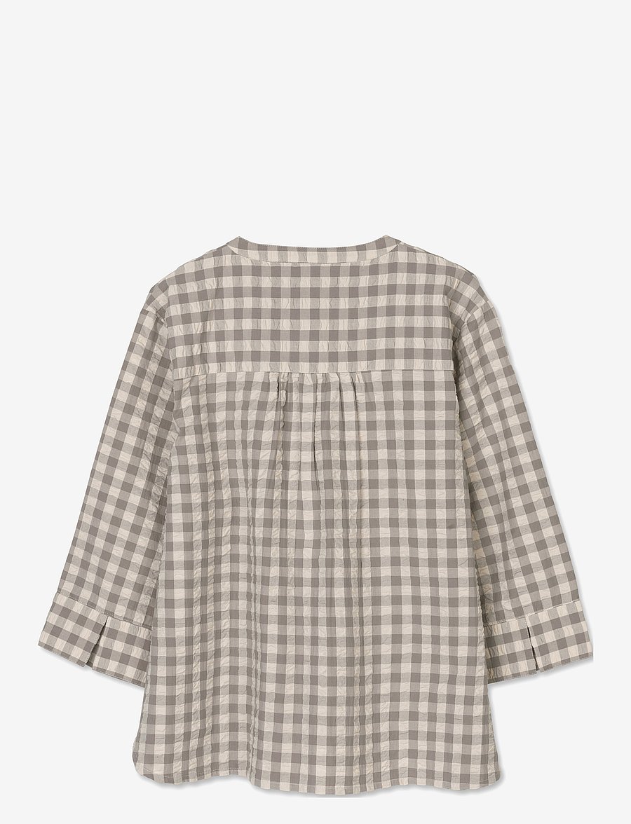 Juna - Bæk&Bølge Irene shirt - topi - grey/birch - 2