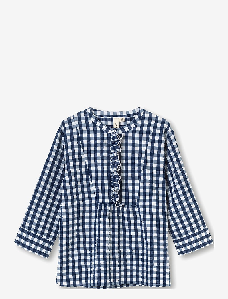 Juna - Bæk&Bølge Irene shirt - sov- & loungeplagg - dark blue/white - 0