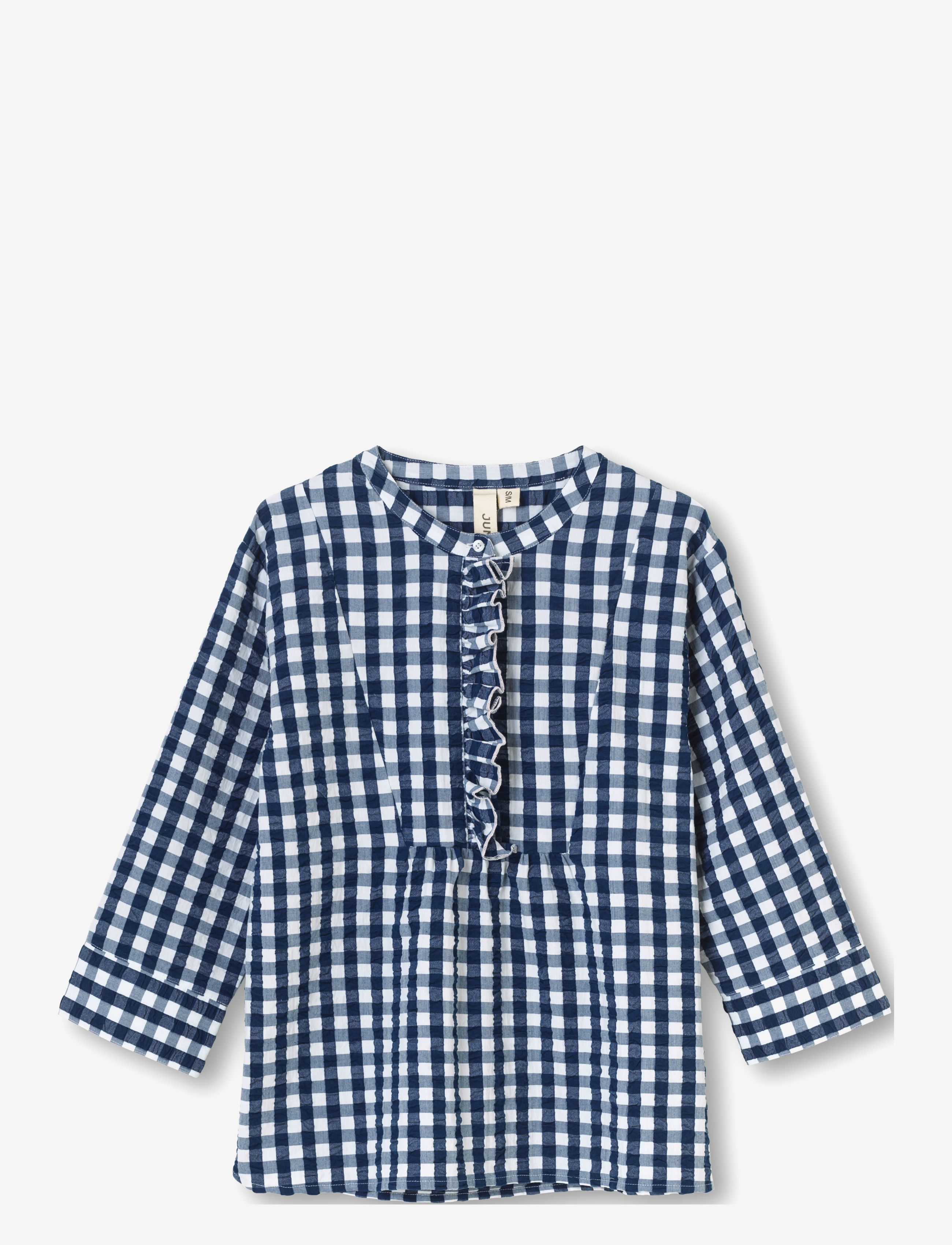 Juna Bæk&Bølge Irene shirt - Juna - DARK BLUE/WHITE / blue