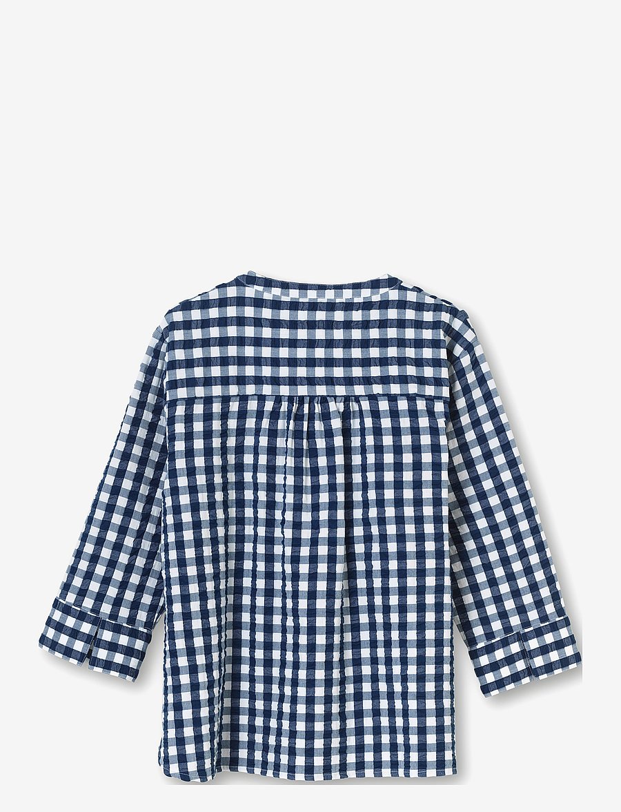 Juna - Bæk&Bølge Irene shirt - overdele - dark blue/white - 1