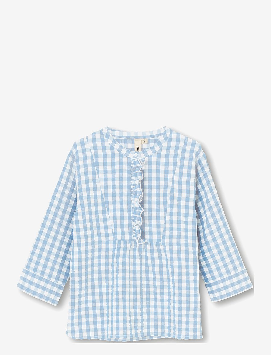 Juna - Bæk&Bølge Irene shirt - oberteile - light blue/white - 0