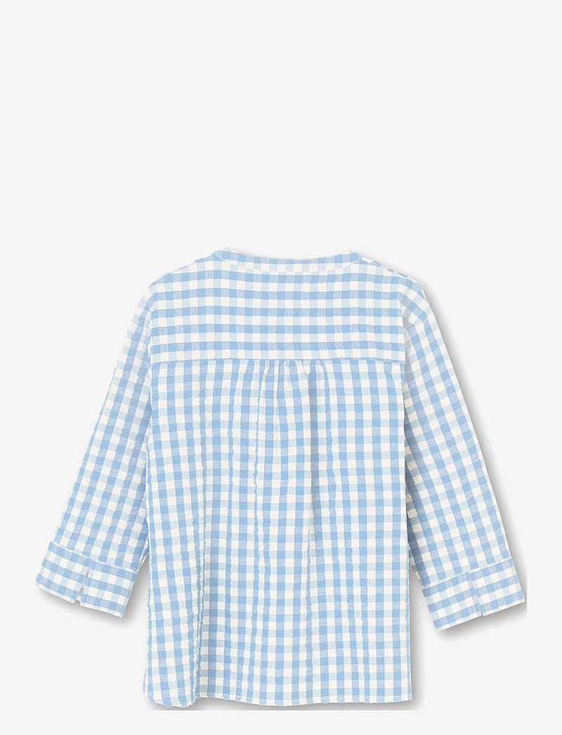 Juna - Bæk&Bølge Irene shirt - Öö- ja puhkerõivad - light blue/white - 1