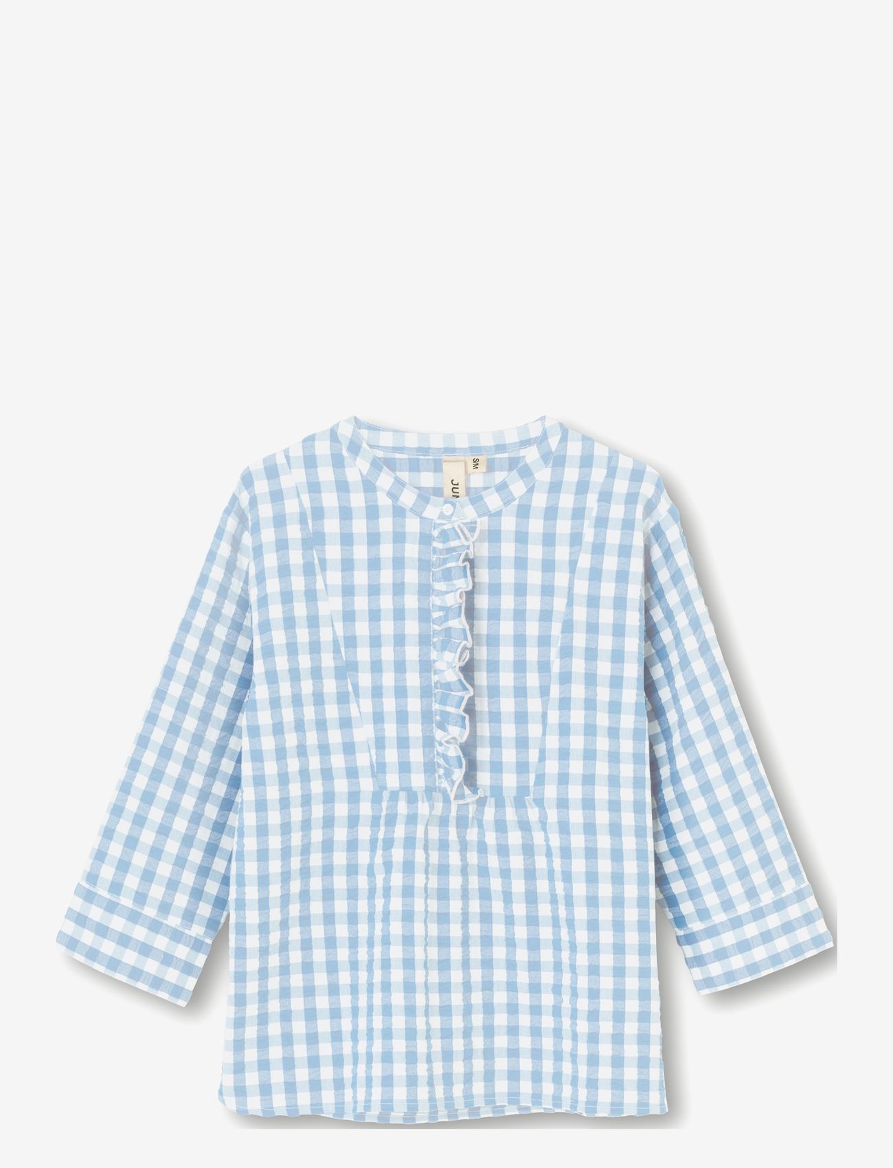Juna - Bæk&Bølge Irene shirt - nattøj & hyggetøj - light blue/white - 0