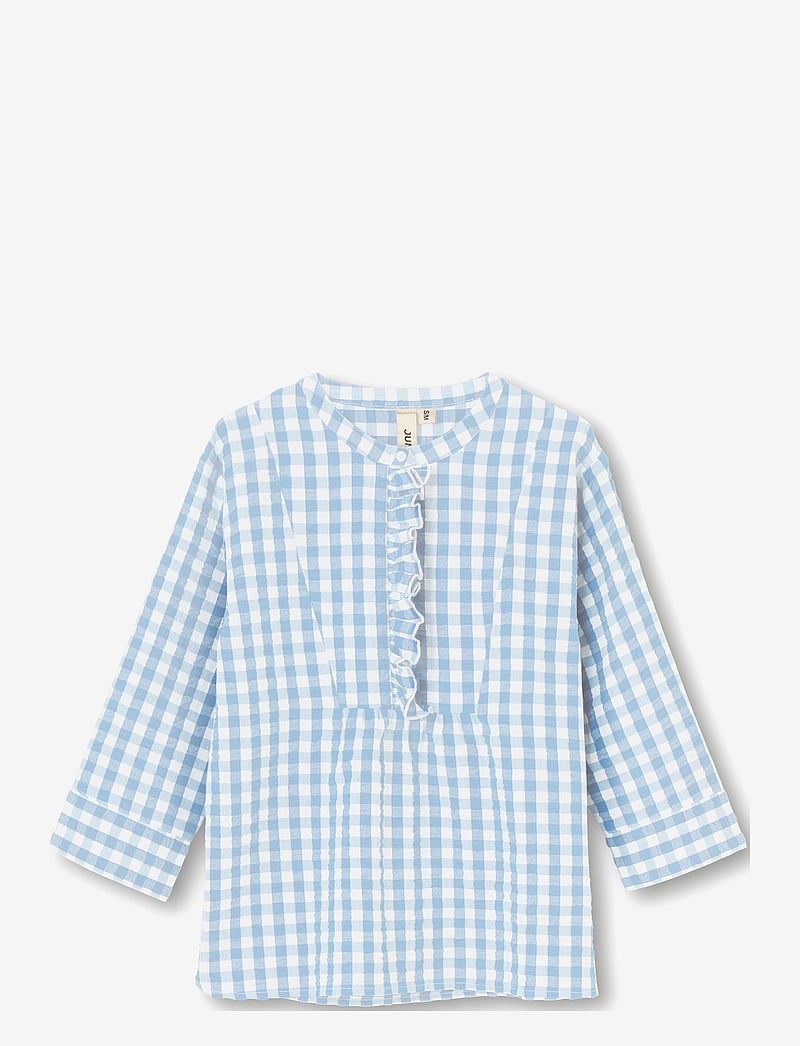 Juna - Bæk&Bølge Irene shirt - nattøj & hyggetøj - light blue/white - 0
