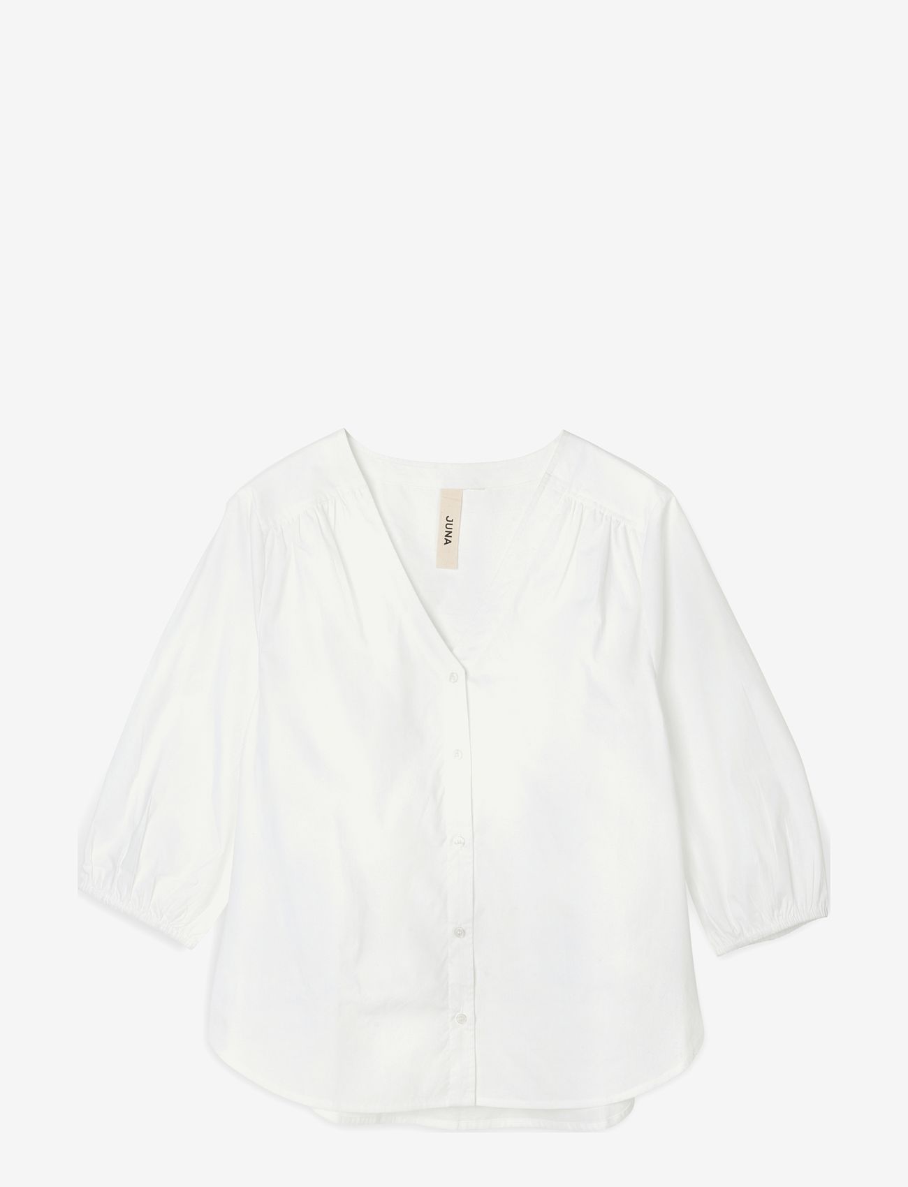 Juna - Soft Adele shirt - pysjoverdeler - white - 0