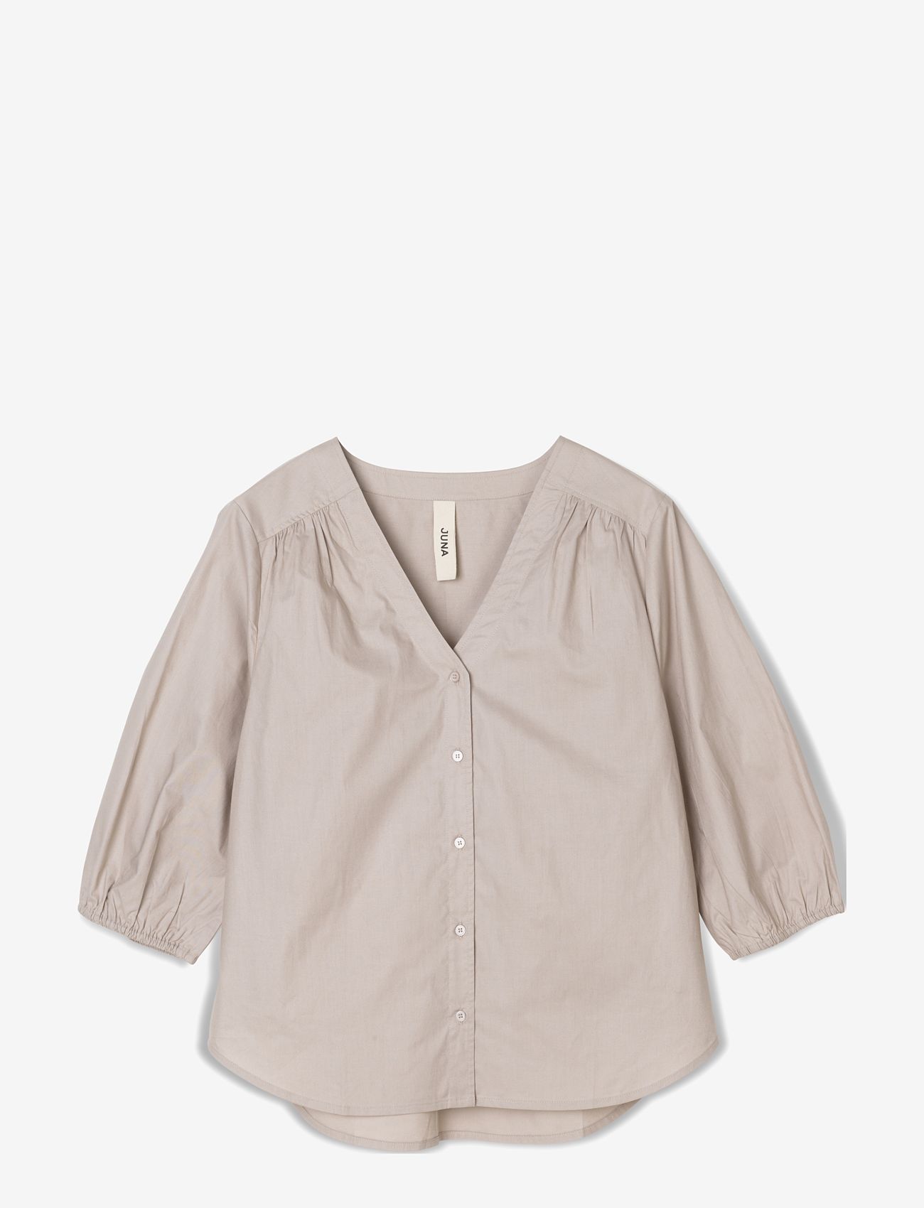 Juna - Soft Adele shirt - oberteile - grey - 0