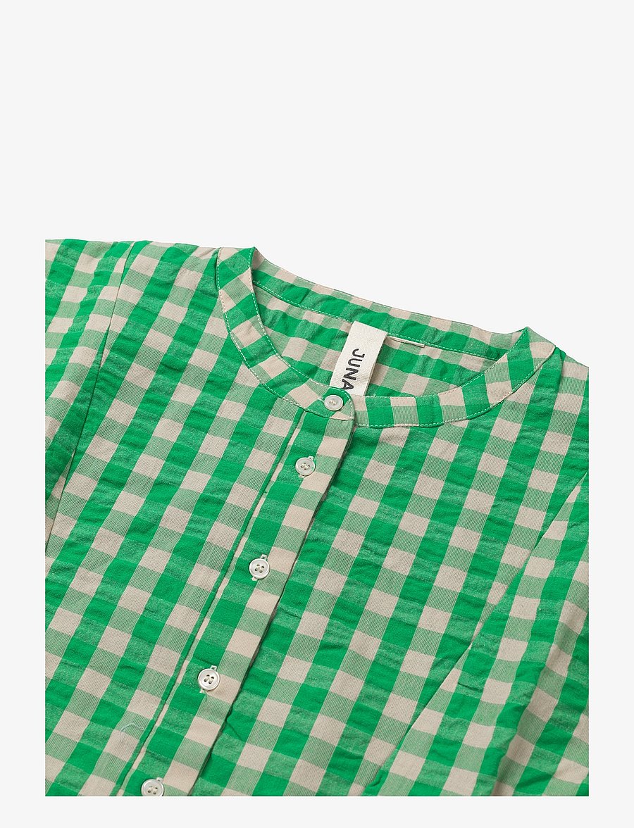 Juna - Bæk&Bølge Irene shirt S/M grøn/sand - overdele - green/sand - 2
