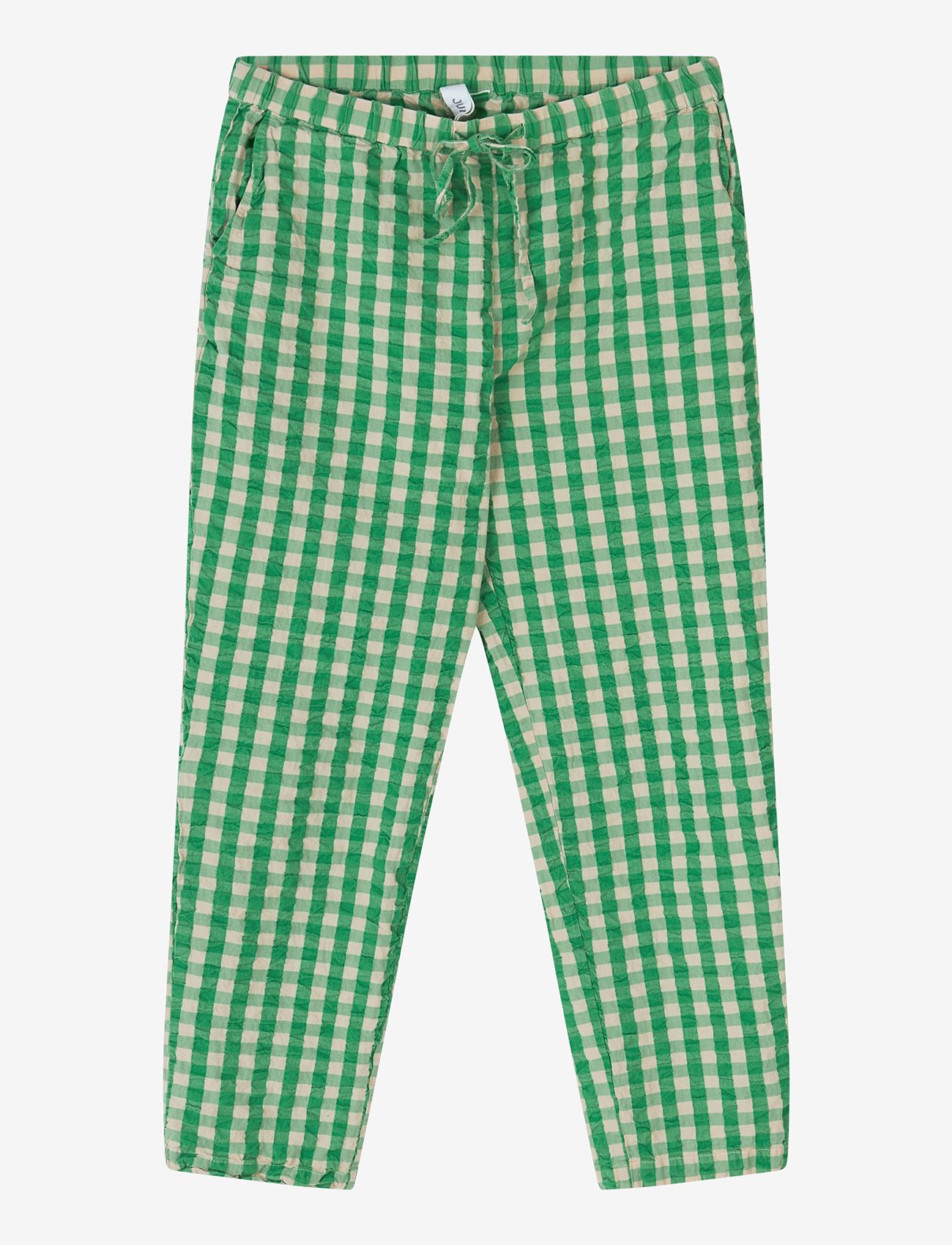 Juna - Bæk&Bølge Barbara pants XS grøn/sand - nattøj & hyggetøj - green/sand - 0