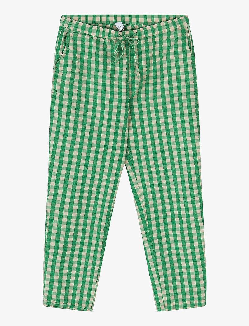 Juna - Bæk&Bølge Barbara pants XS grøn/sand - nattøj & hyggetøj - green/sand - 0