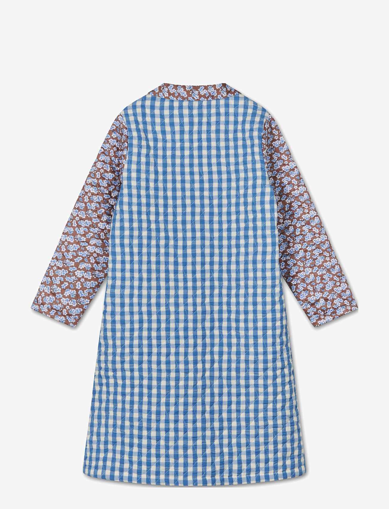 Juna - Bæk&Bølge Beate coat M/L blue/dusty red - light coats - blue/dusty red - 2